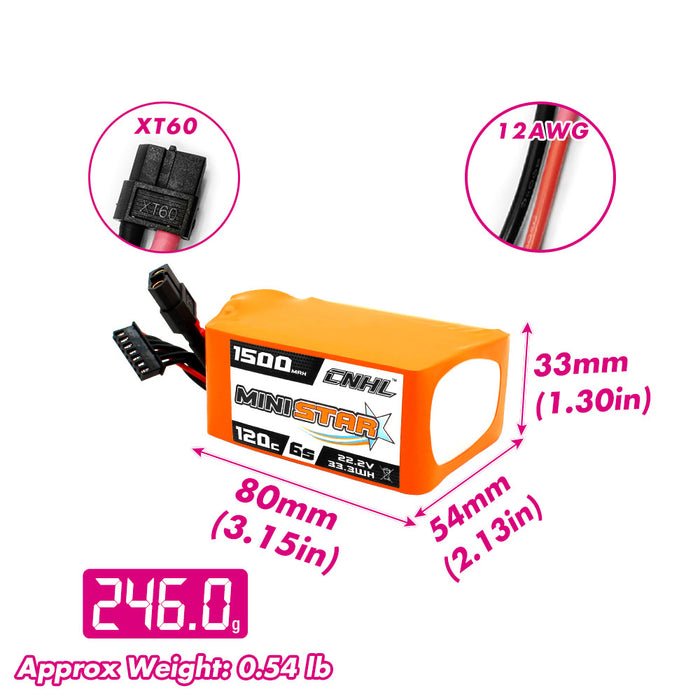 CNHL MiniStar 1500mAh 22.2V 6S