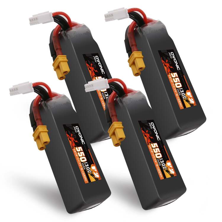  Ovonic 130C 550mAh 3S LiPo Battery 11.1V with XT30 Plug