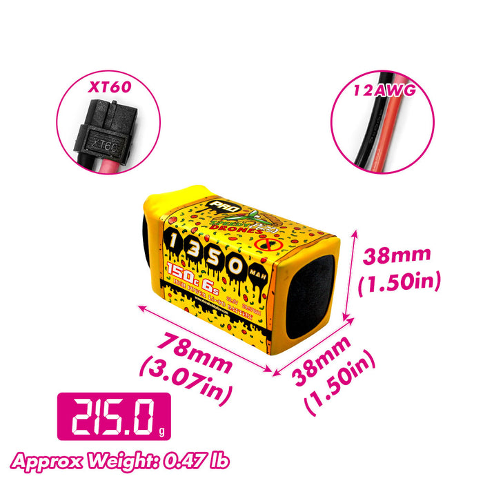 CNHL Speedy Pizza Series Pro 1350mAh 22.2V 6S 150C