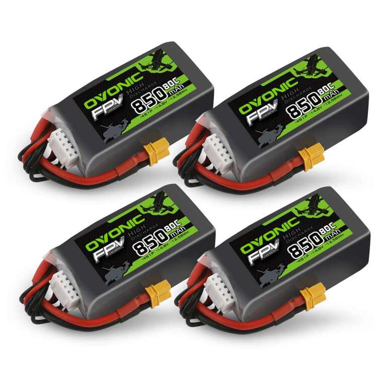 Ovonic 4S Lipo Battery 850mah 4S1P 80C