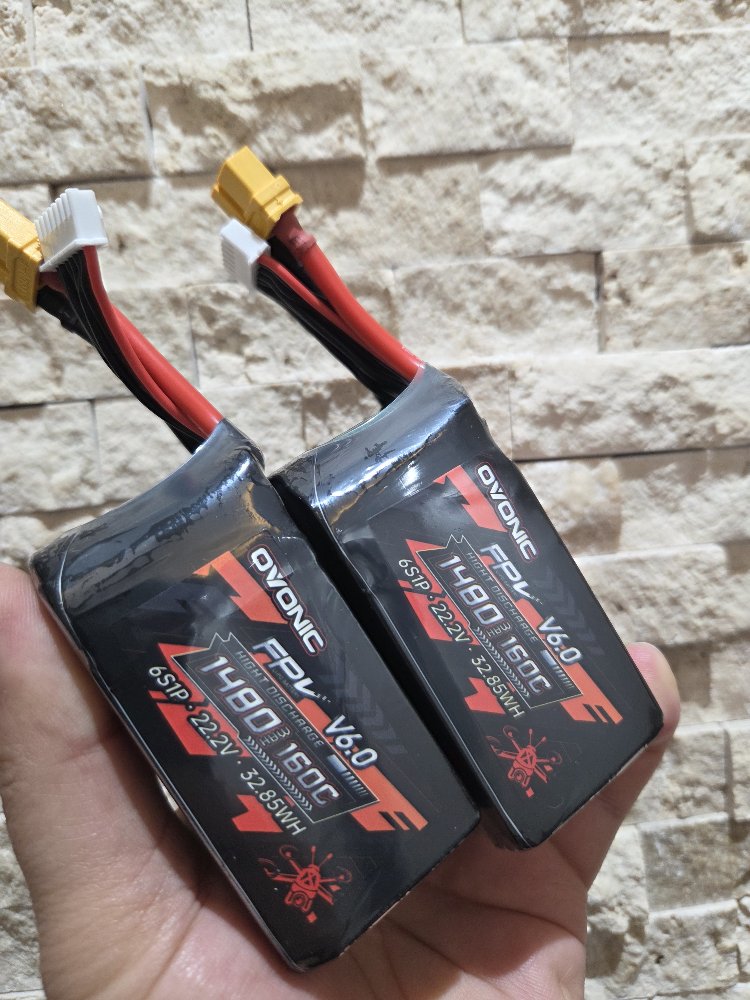 Ovonic 6S 1480mAh 160C 22.2V LiPo Battery