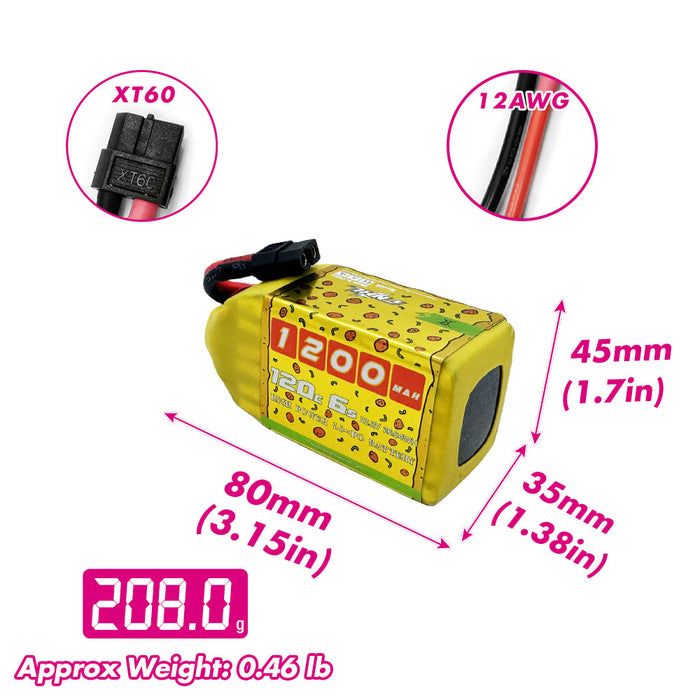 CNHL Speedy Pizza V2.0 1200mAh 22.2V 6S 120C 