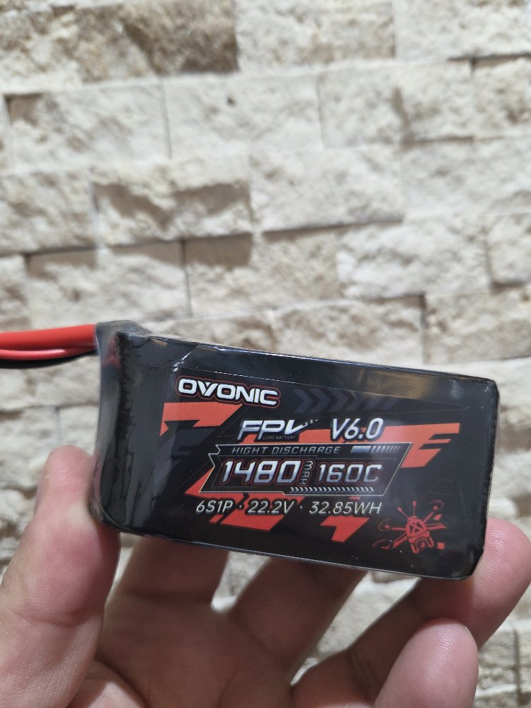 Ovonic 6S 1480mAh 160C 22.2V LiPo Battery