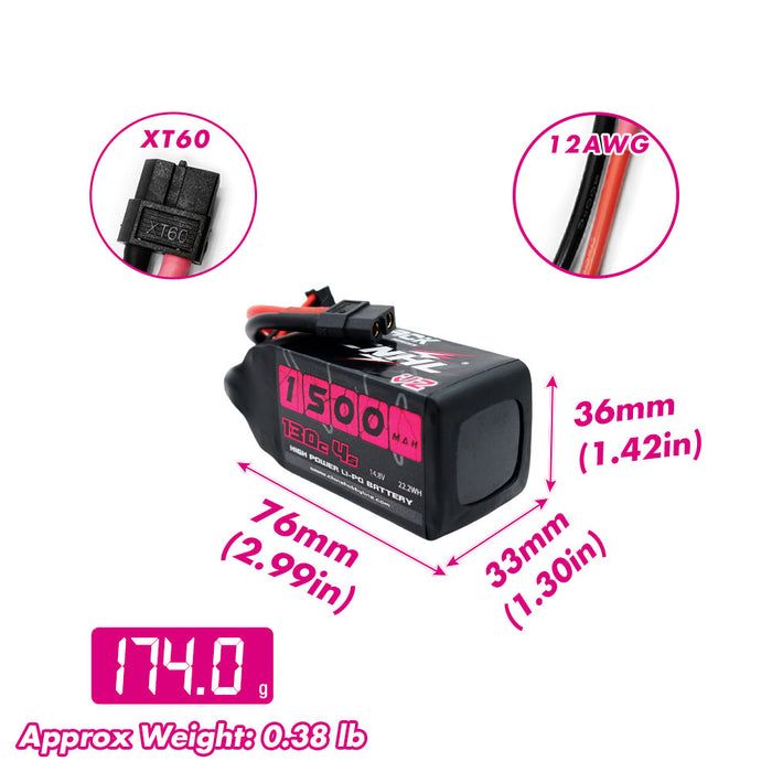 CNHL Black Series V2 1500mAh 14.8V 4S 130c