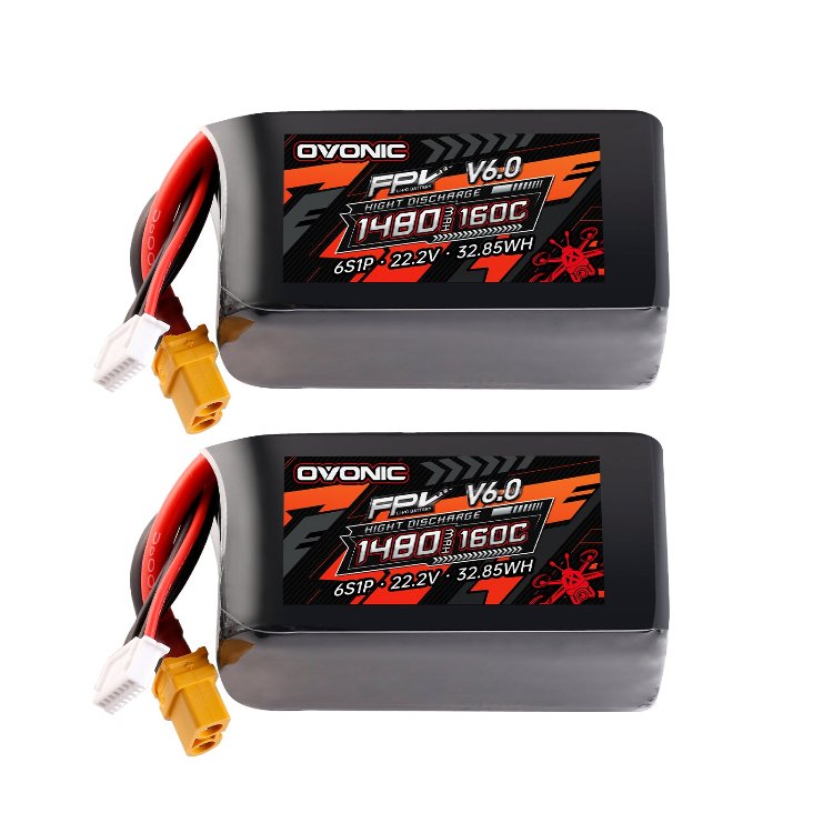 Ovonic 6S 1480mAh 160C 22.2V LiPo Battery