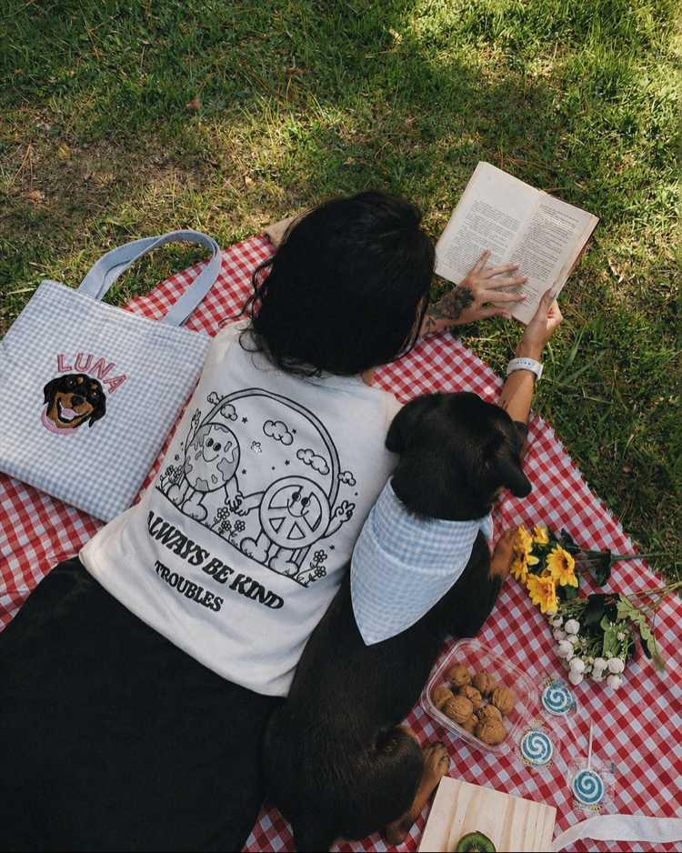 Evcil Hayvan Nakışlı Tote Bag
