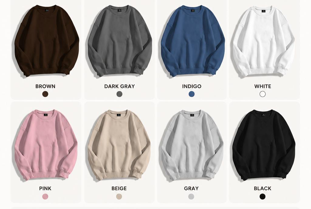Evcil Hayvan Nakışlı Sweatshirt (kapüşonsuz)