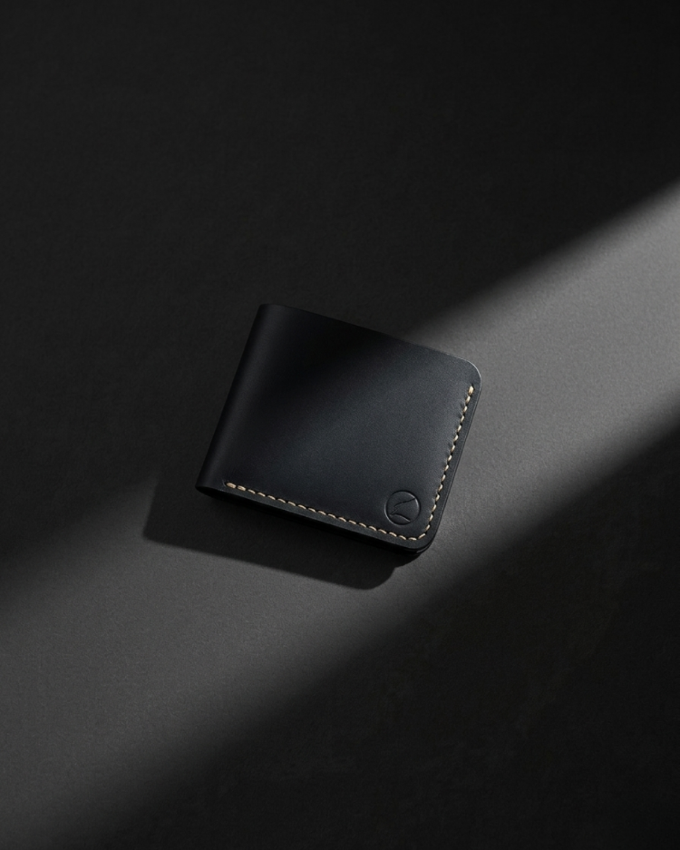 Mister Wallet / Siyah Vegetal Leather