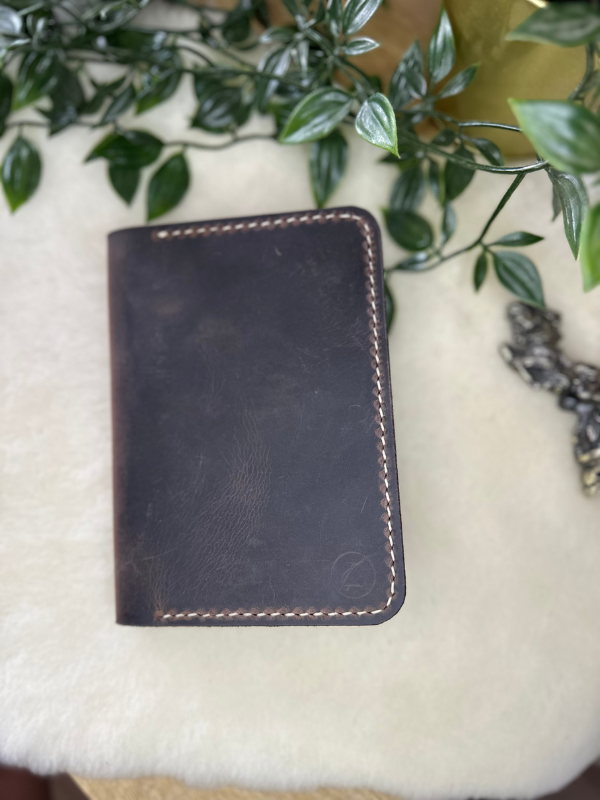 Plethora Pasaport Wallet / Kestane Crazy Leather