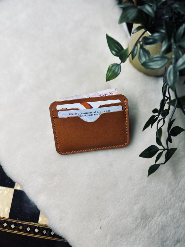 Clove Card Holder / Taba Vegetal Leather 