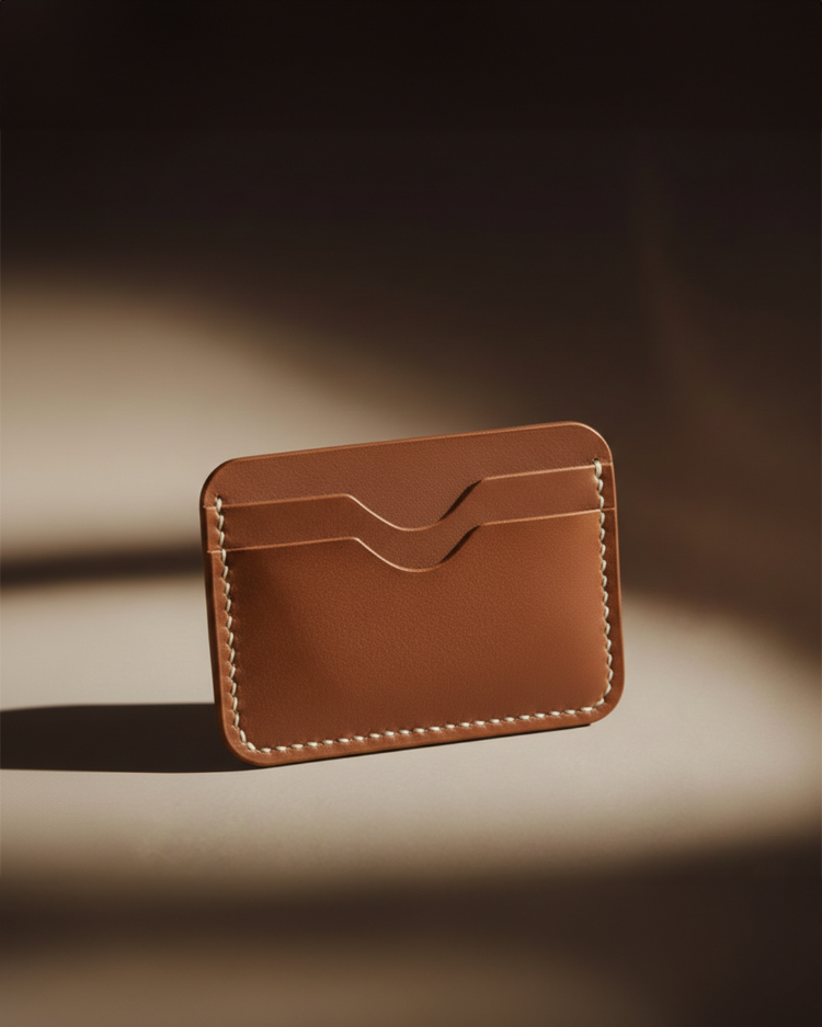 Clove Card Holder / Taba Vegetal Leather 