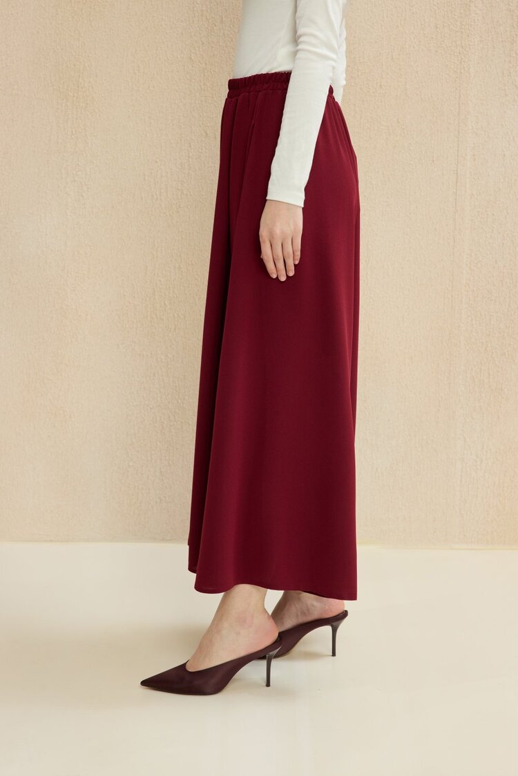 Pantolon Etek - Bordo
