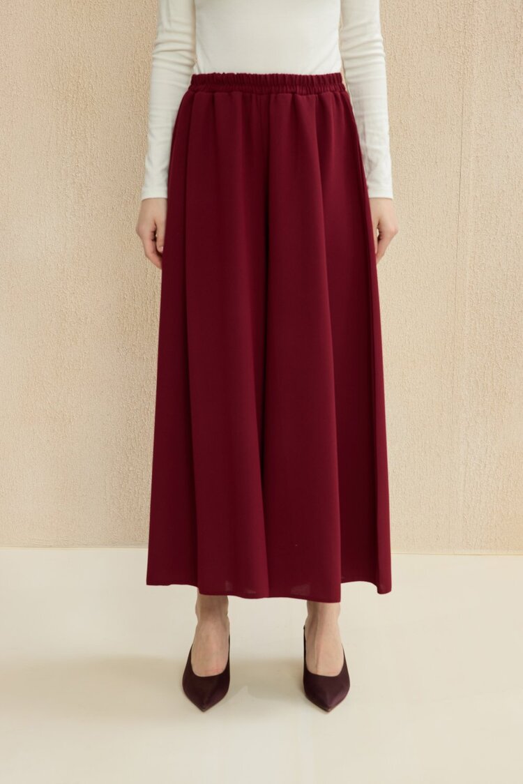 Pantolon Etek - Bordo