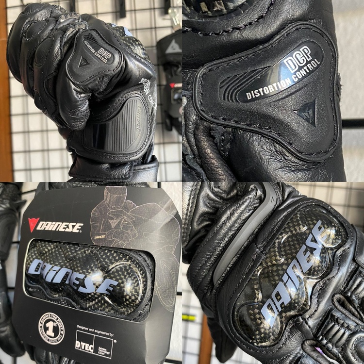 Dainese Carbon 3 Long Siyah Deri Eldiven!