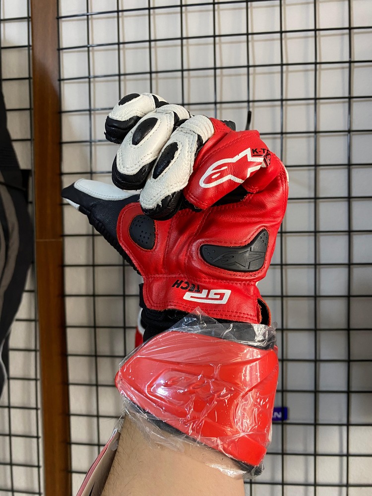 Alpinestars GP TECH Kırmızı Deri Eldiven (2 AVUÇ İÇİ KORUMA) ⭐️