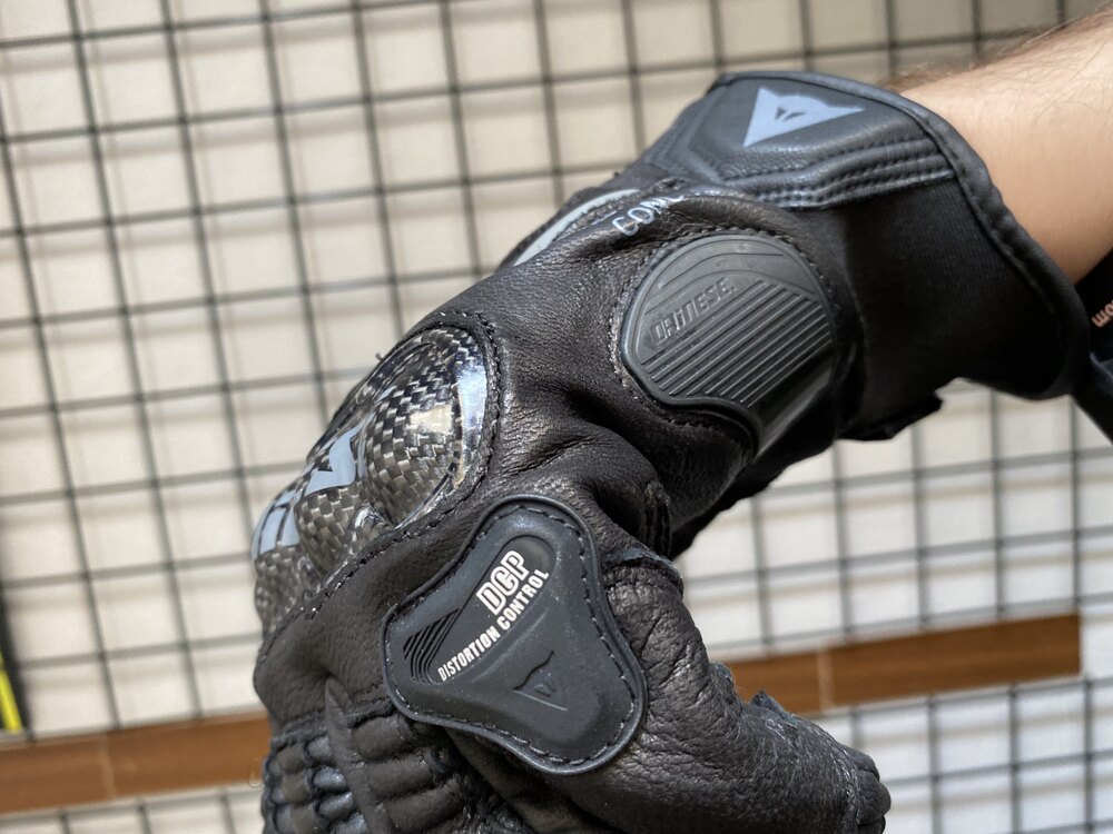 Dainese Carbon 3 Shorts Siyah Deri Eldiven 