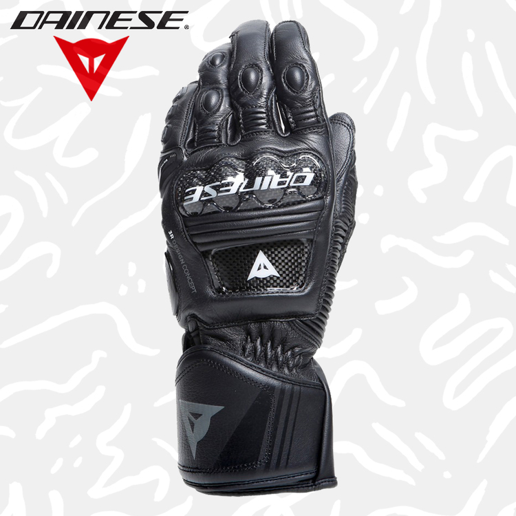 Dainese Druid 4 Black Charcoal Gray Deri Eldiven