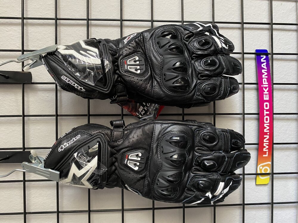 Alpinestars GP PRO R2 Bilekli Deri Eldiven Siyah