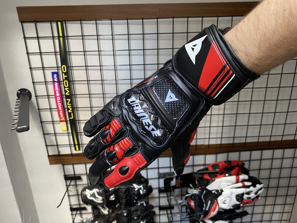 Dainese Druid 4 Lava Red Deri Eldiven 