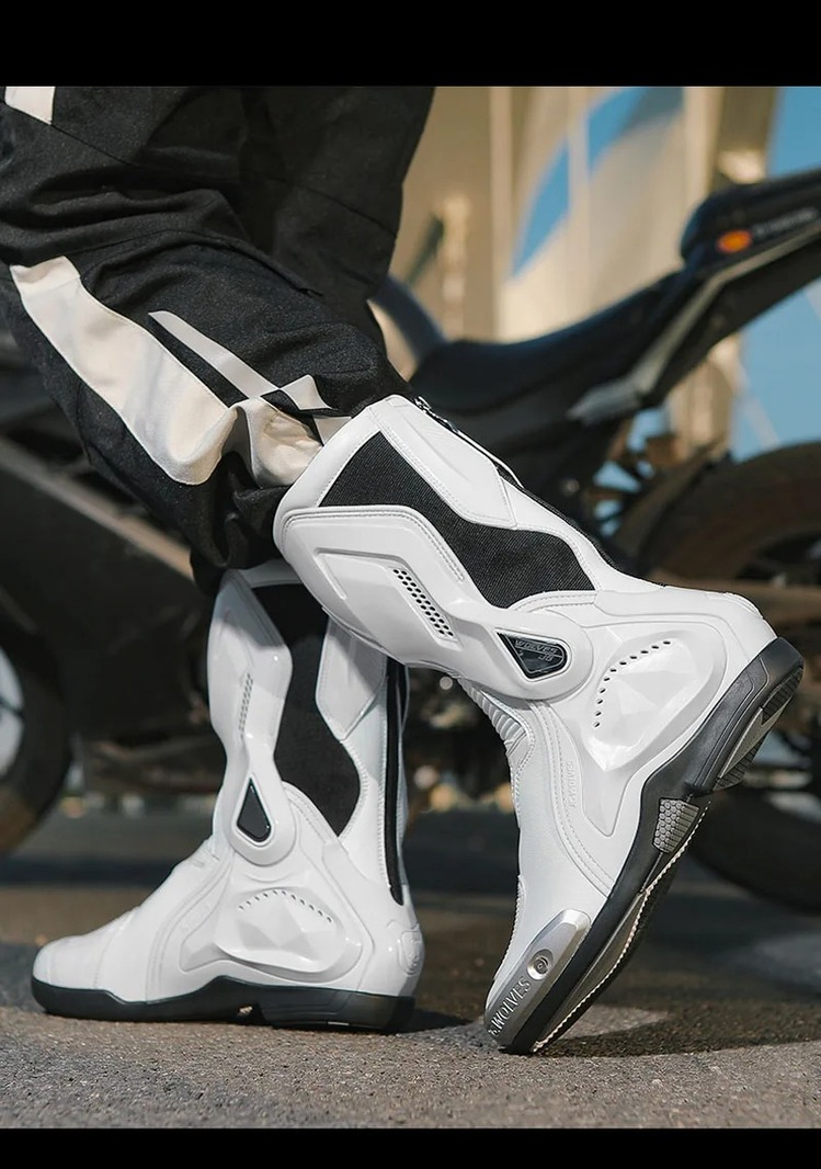 Dainese Torque 3 görünüm uzun kaval korumalı A+ kalite BOT beyaz