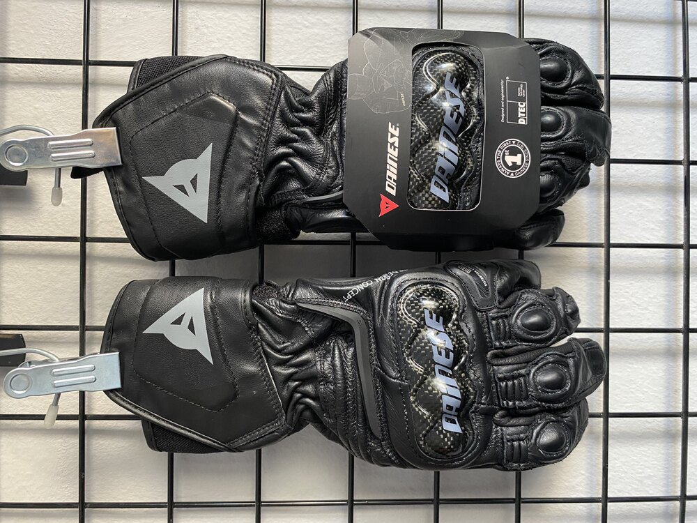 Dainese Carbon 3 Long Siyah Deri Eldiven!