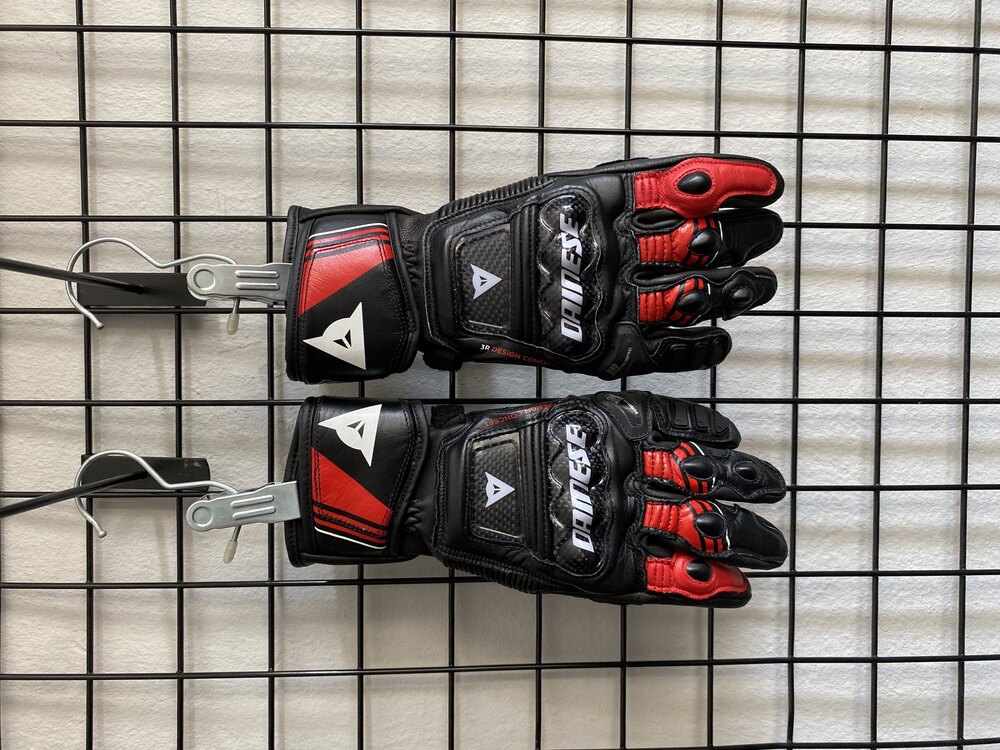Dainese Druid 4 Lava Red Deri Eldiven 