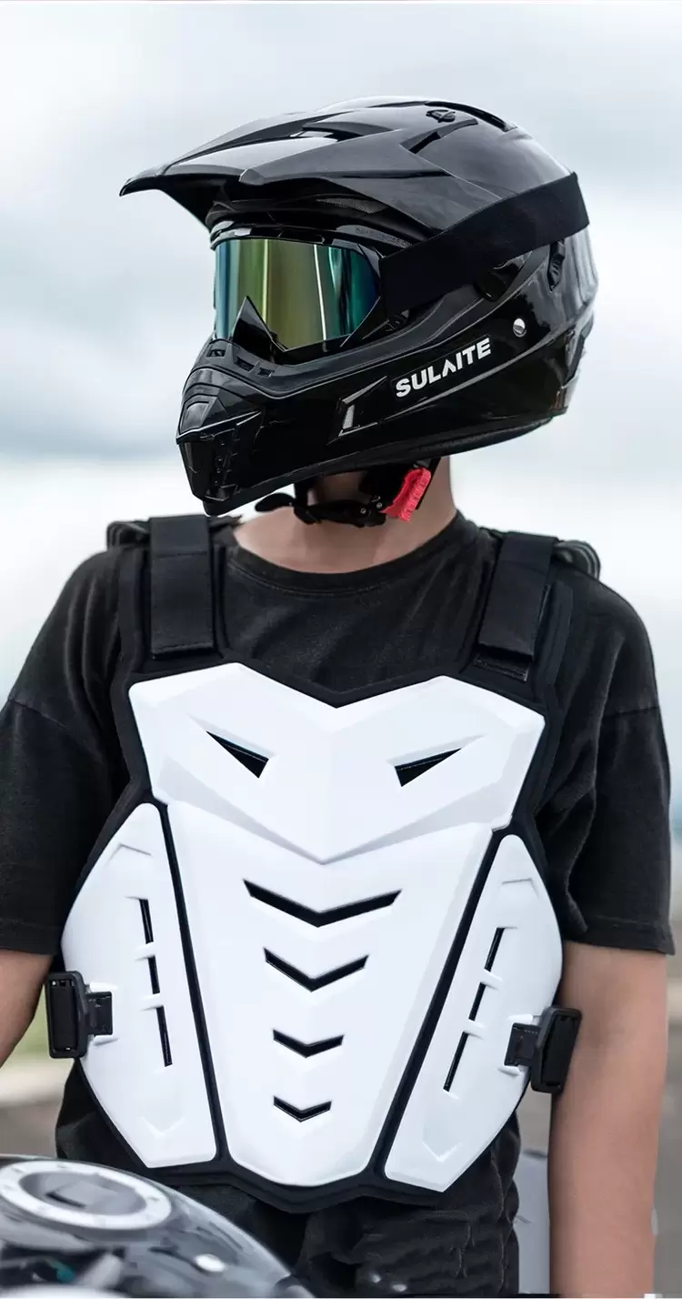 Beyaz Body Armor Tam Koruma | Göğüs | Sırt | Böbrek Korumalı 