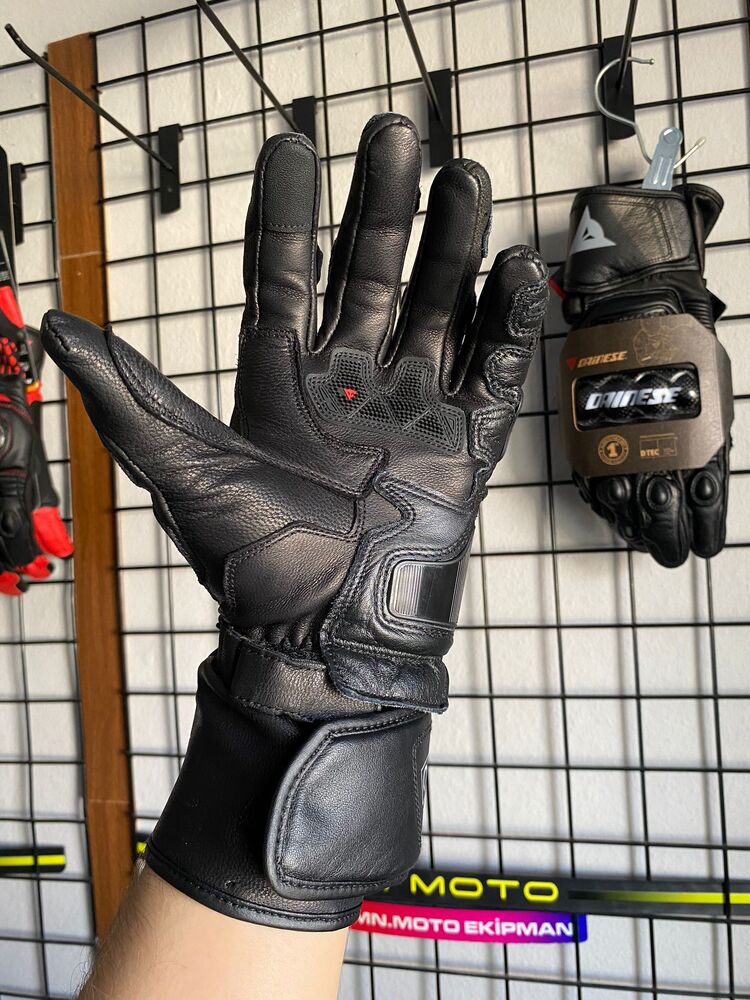 Dainese Druid 4 Black Charcoal Gray Deri Eldiven