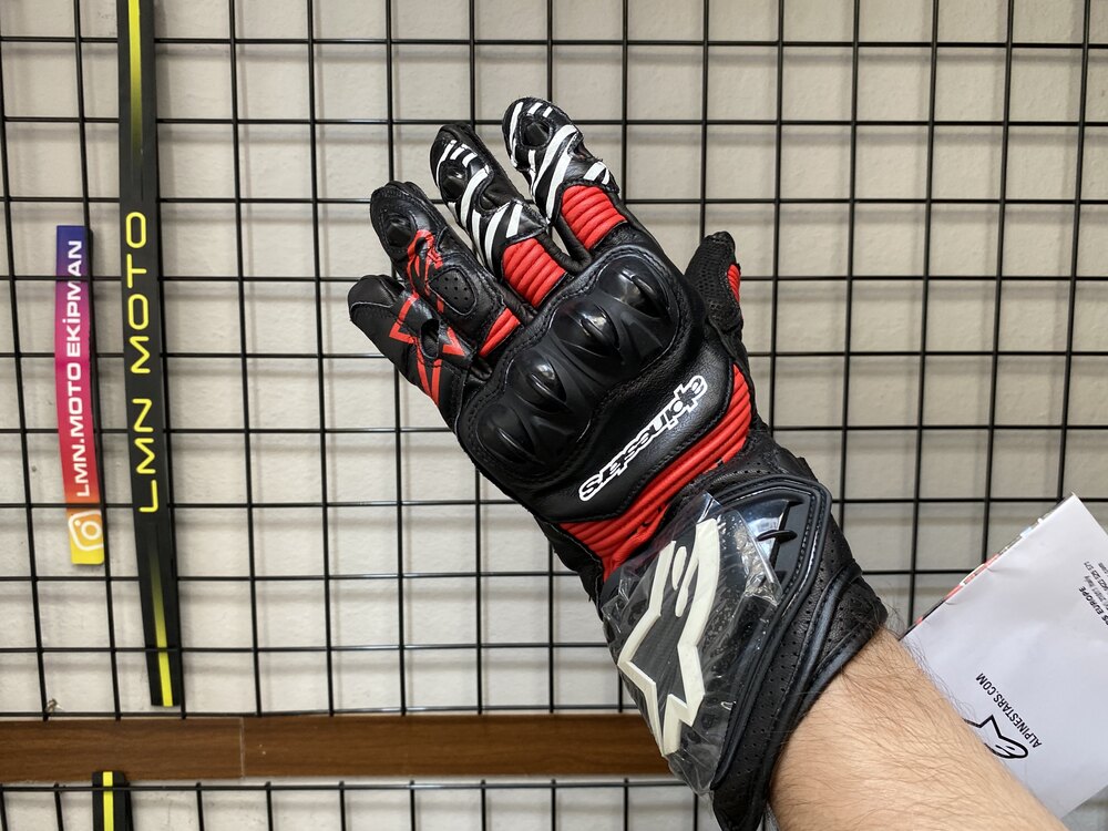 Alpinestars GP PRO R3 Kırmızı Deri Eldiven 