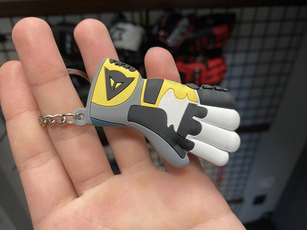 Dainese Full Metal 6 VR46 Eldiven Anahtarlık 3D PVC 