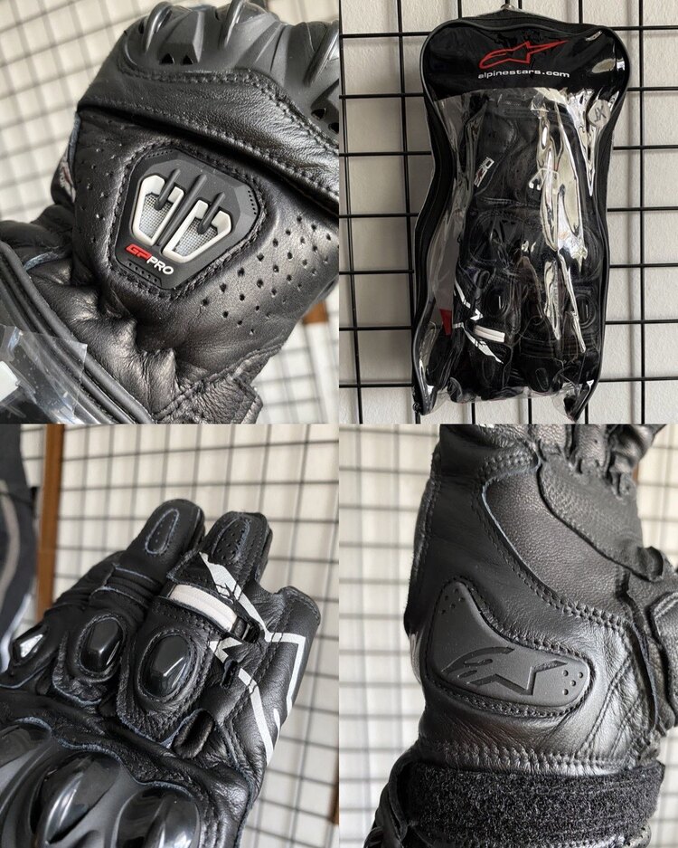 Alpinestars GP PRO R2 Bilekli Deri Eldiven Siyah