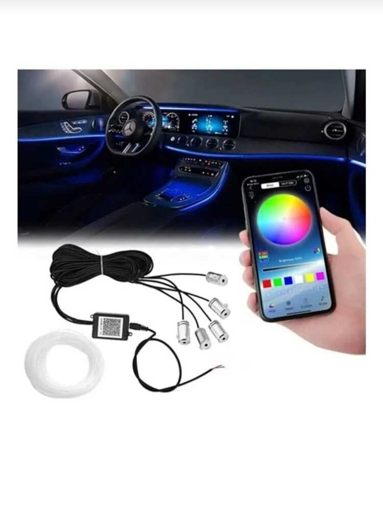 Araç Içi Atmosfer Ambiyans Led  App Kontrollü 