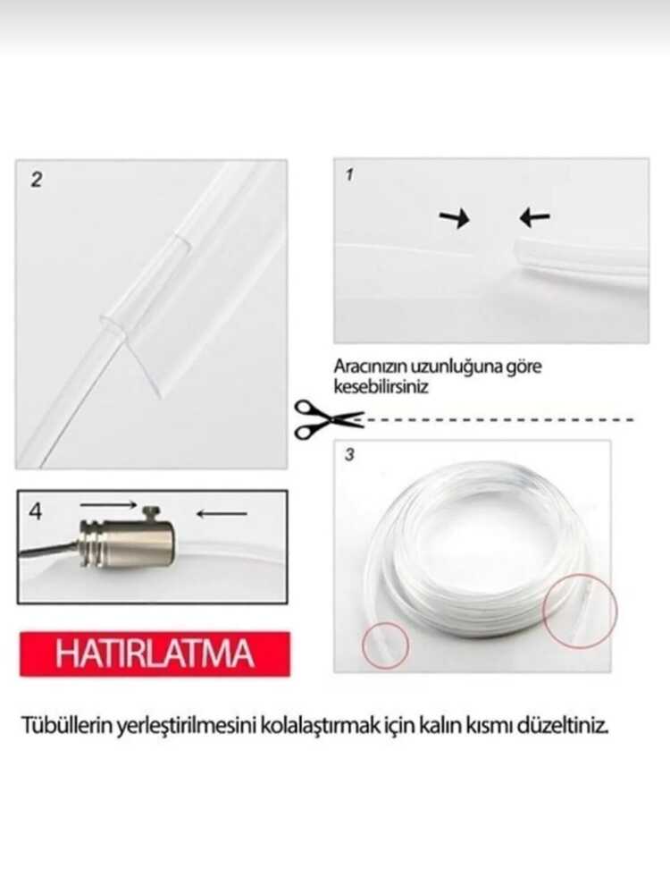 Araç Içi Atmosfer Ambiyans Led  App Kontrollü 