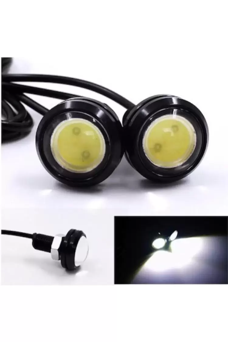 AYNA ALTI LED (KARTAL GÖZÜ) 2'Lİ BEYAZ RENK