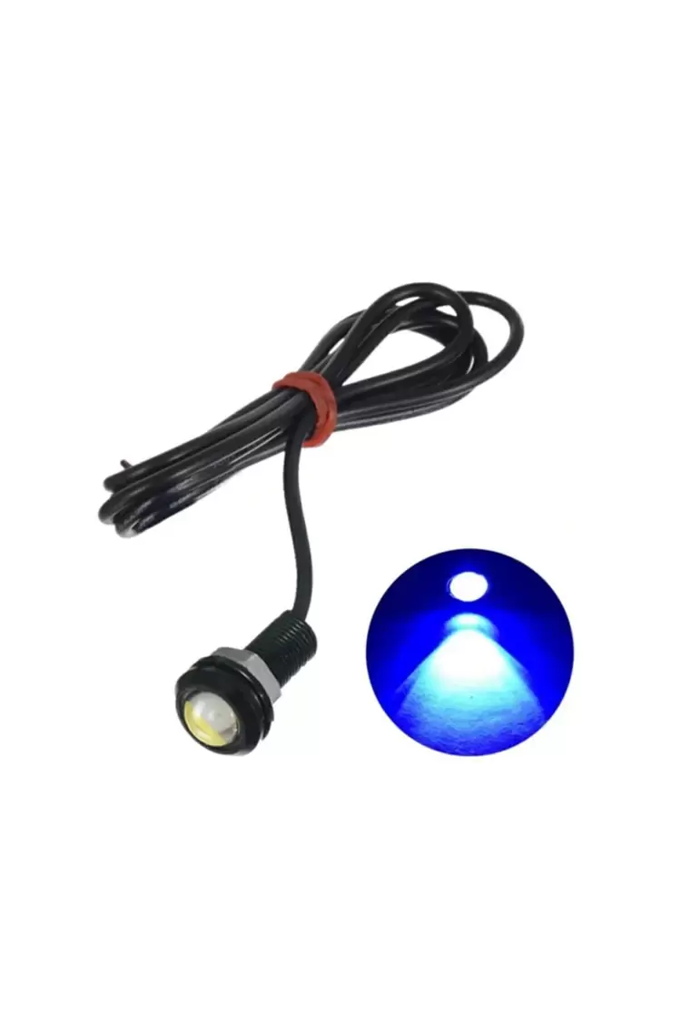 AYNA ALTI LED (KARTAL GÖZÜ) 2'Lİ MAVİ RENK