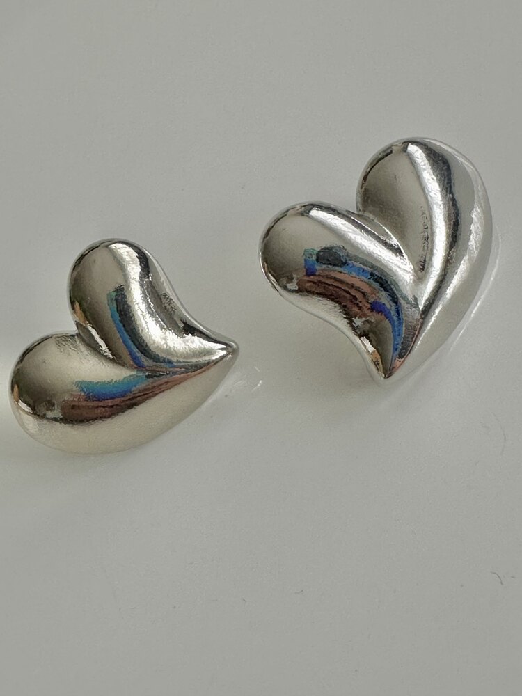 Çelik Silver Plaka Küpe 