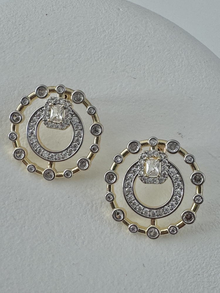 Ring Taşlı Küpe
