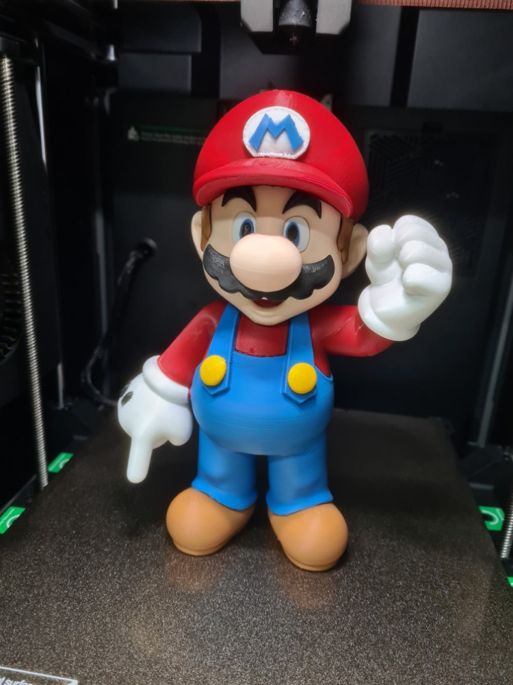 Retro Platform Mario Kahramanı Temalı 3D Baskı Dekor Figürü