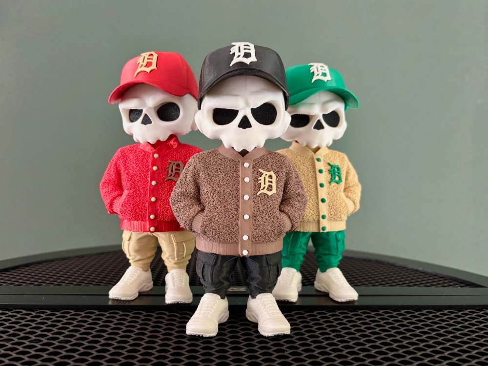 Zkull Urban Streetwear Skull Figür – Hip Hop Tarz Dekoratif Obje