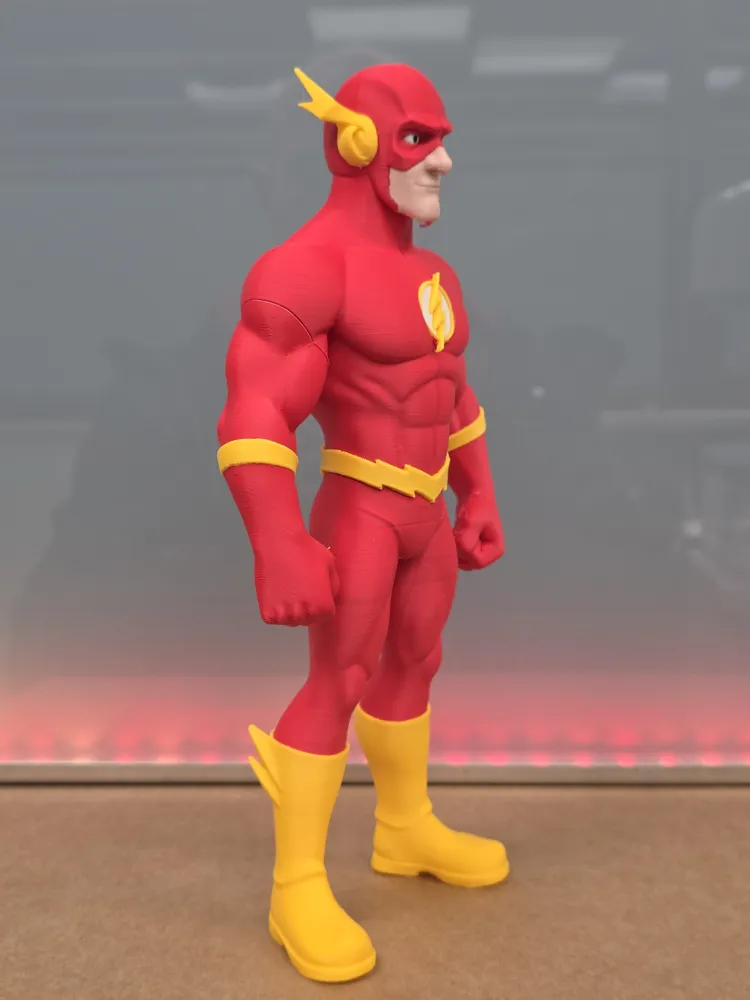 Flash Temalı 3D Baskı Figür | Koleksiyonluk Süper Kahraman Dekoru