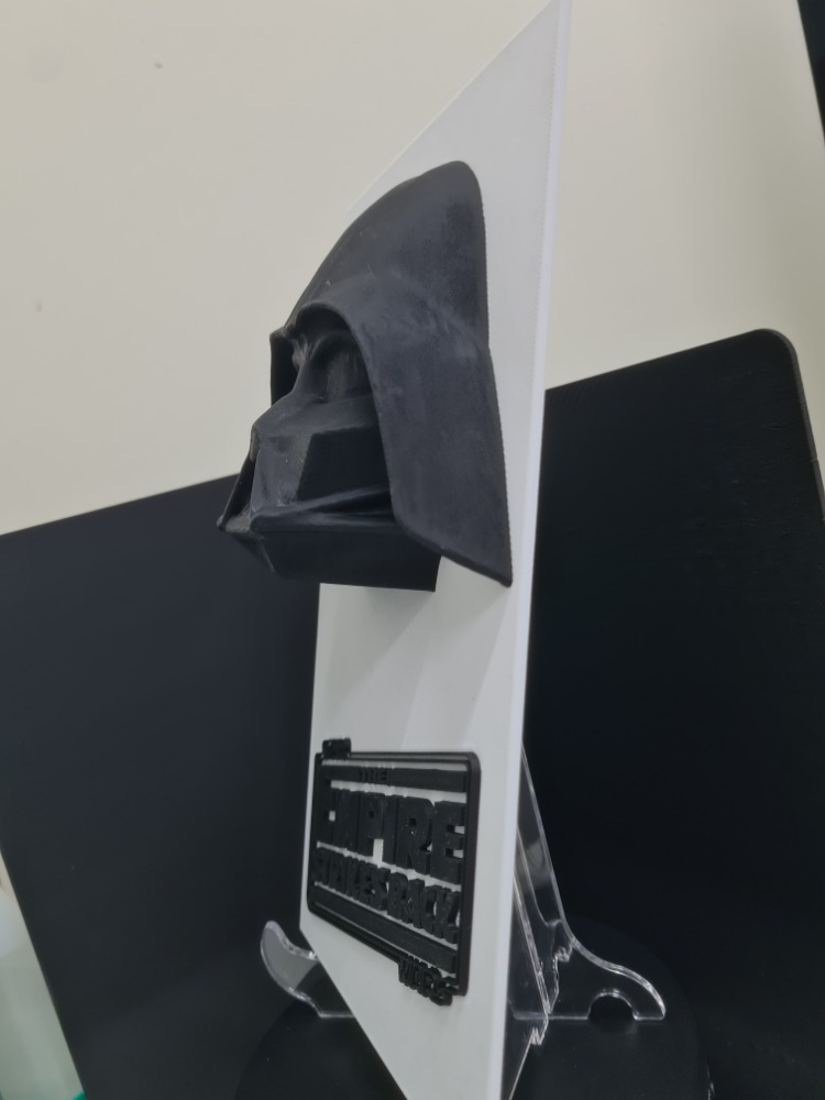Star Wars Darth Vader 3D Kabartmalı Plaka / The Empire Strikes Back Dekoratif Tablo