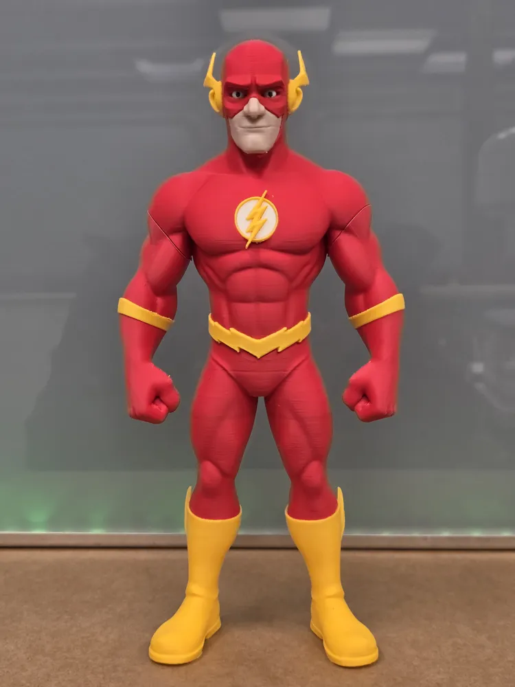 Flash Temalı 3D Baskı Figür | Koleksiyonluk Süper Kahraman Dekoru