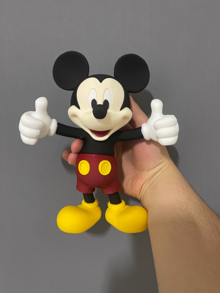 Mickey Mouse Figür Dekoratif Obje – 3D Baskı Modern Tasarım