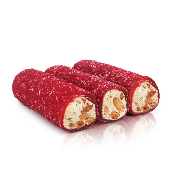 PRENSES FRAMBUAZ BADEMLİ SARMA TÜRK LOKUMU 500 GR