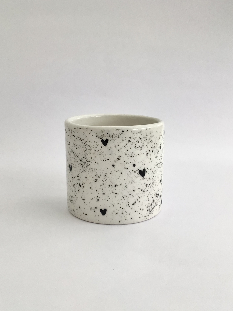 Heart Shaped Mug (siyah)