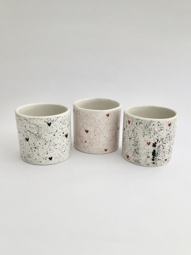 Heart Shaped Mug (siyah)