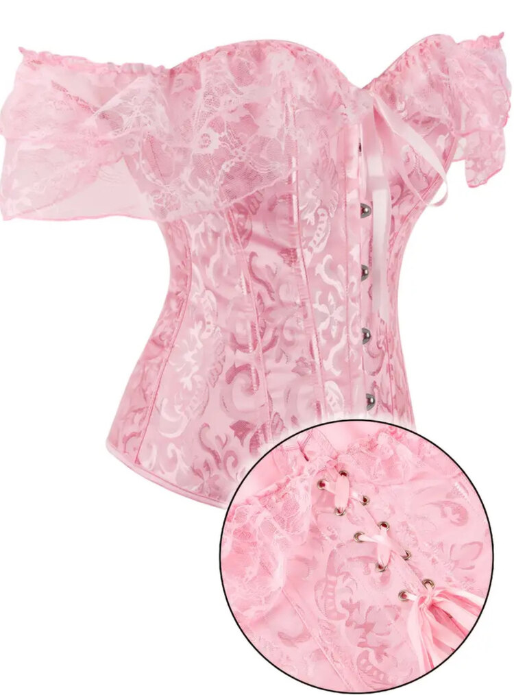 Victorian Pink Corset Top