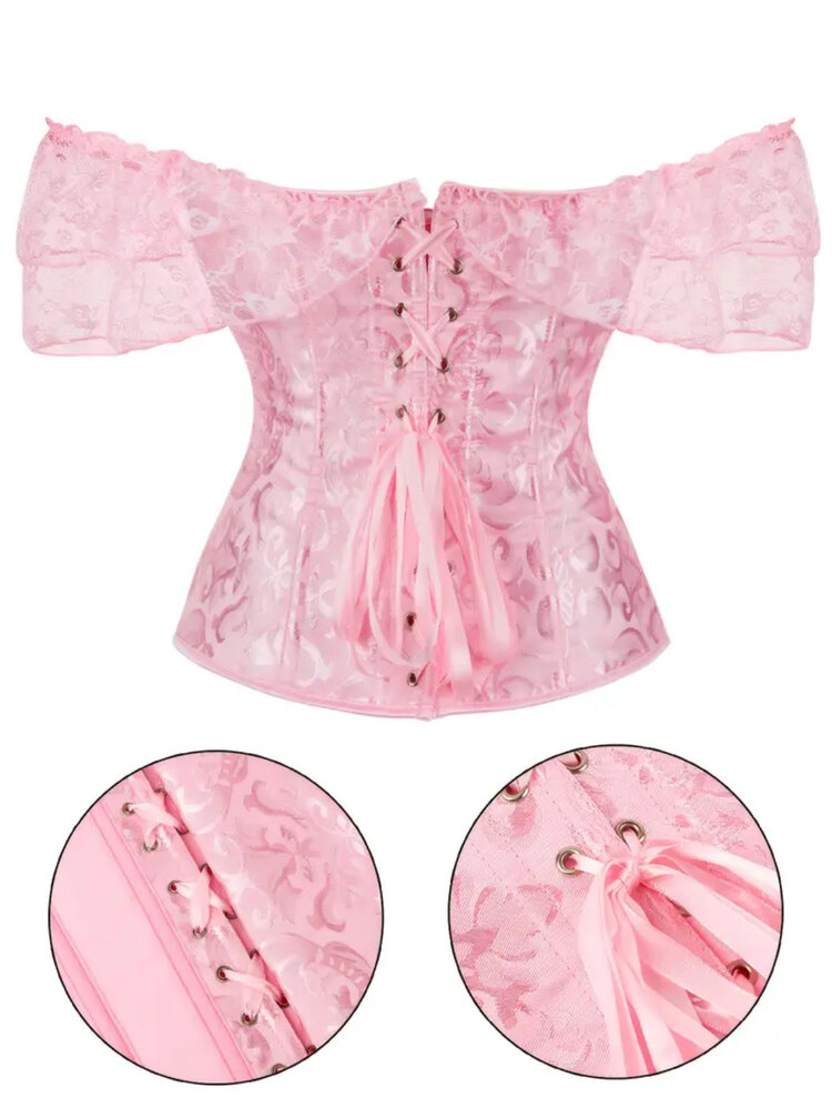 Victorian Pink Corset Top