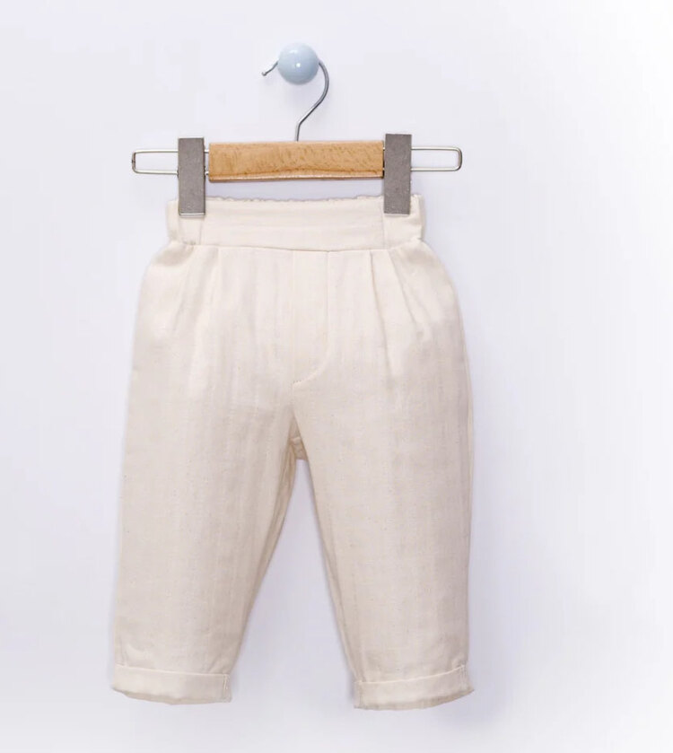 Pamuklu unisex keten pantolon 