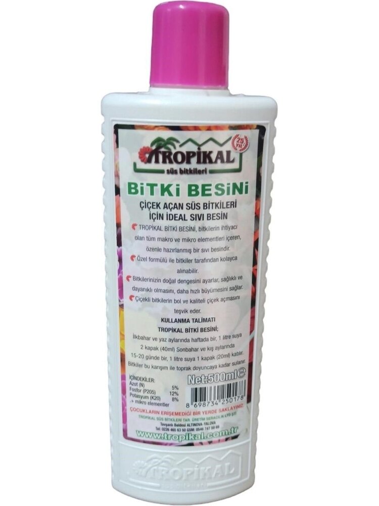 TROPİKAL Çiçek Açan Süs Bitkileri İçin Bitki Besini – 225ml